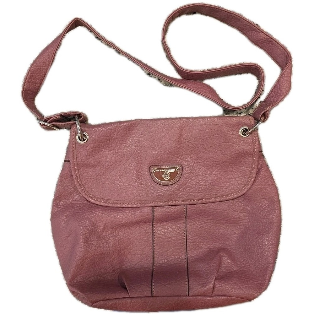 Treviso Faux Leather Crossbody/Shoulder Purse Purple Lilac EXCELLENT